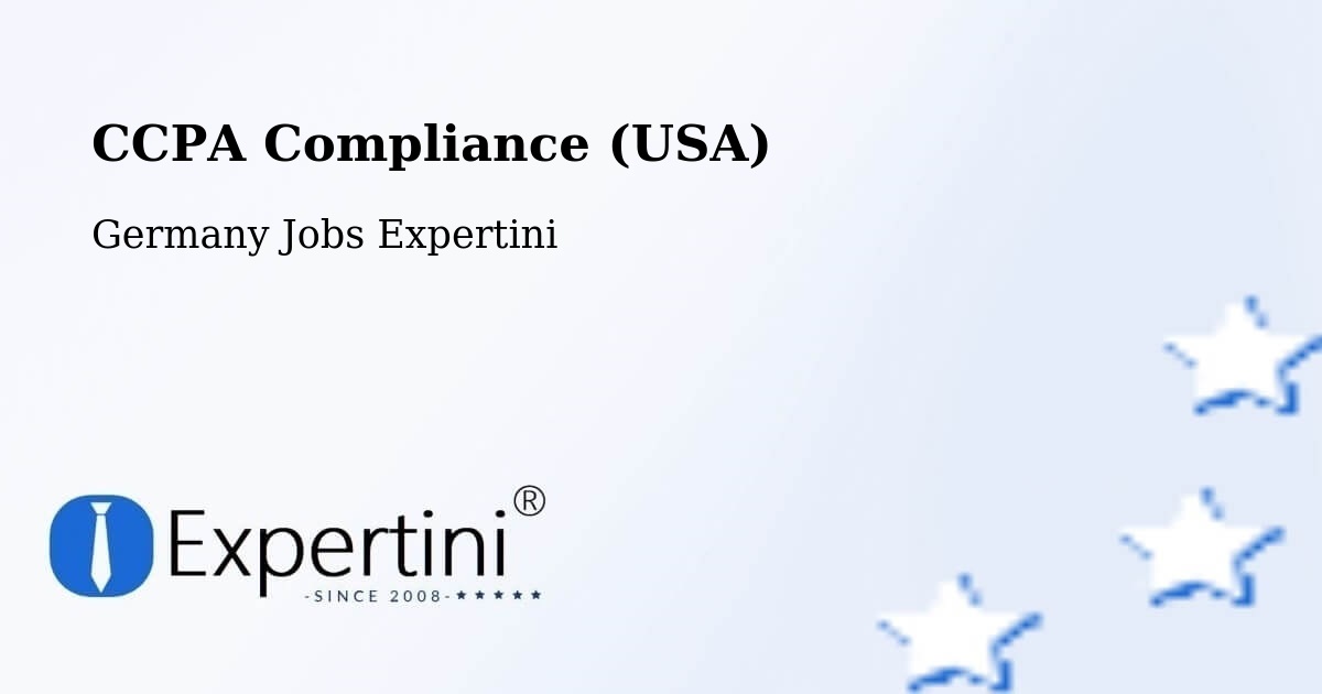 CCPA Privacy Rights & Compliance Notice – Spraitbach - Germany Jobs Expertini